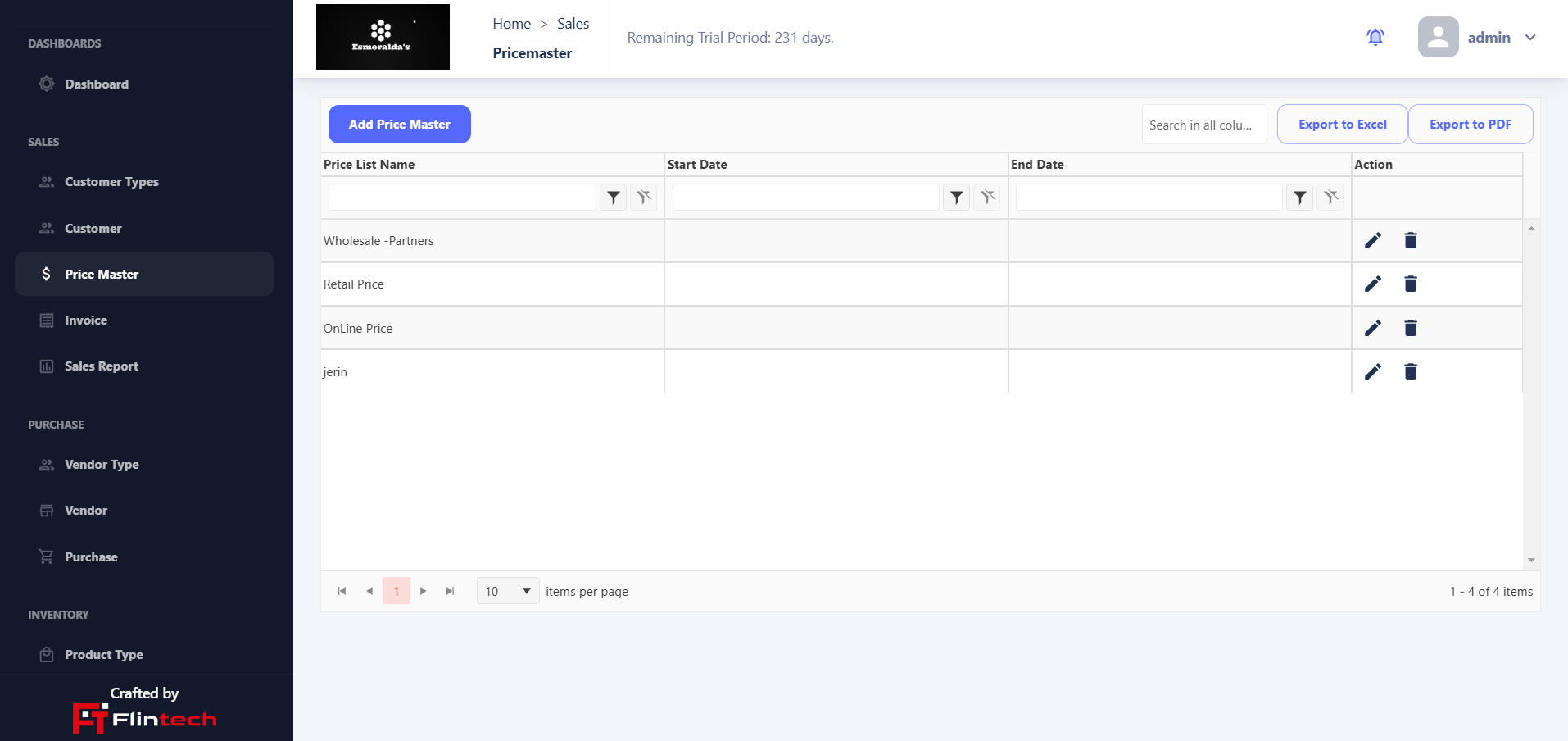 Growth Inventory Dashboard 2